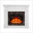 Fireplace Mantel, Snow White MDF | 45.6"W x 11.8"D x 40"H | Fireplace Sold Separately-321327505