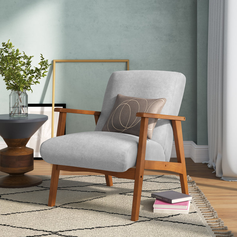 64 Cm Wide Armchair, Grey