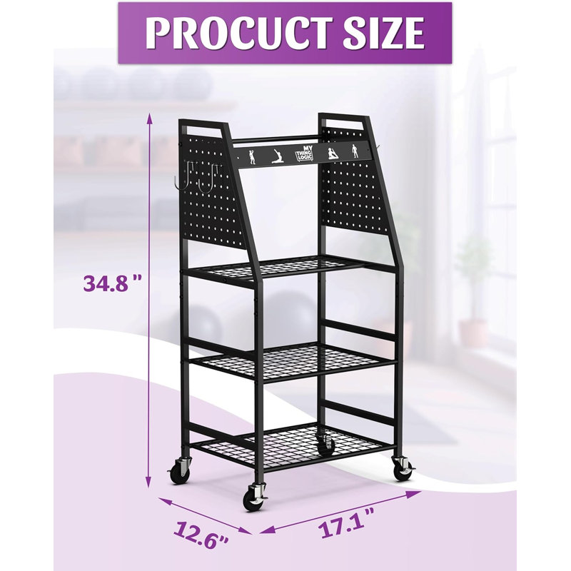 Support de rangement roulant tout-en-un