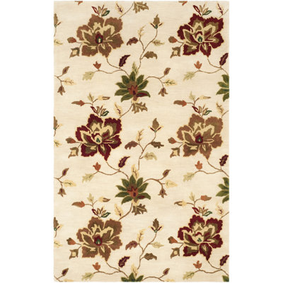 Arber Hand Tufted Wool Floral Rug