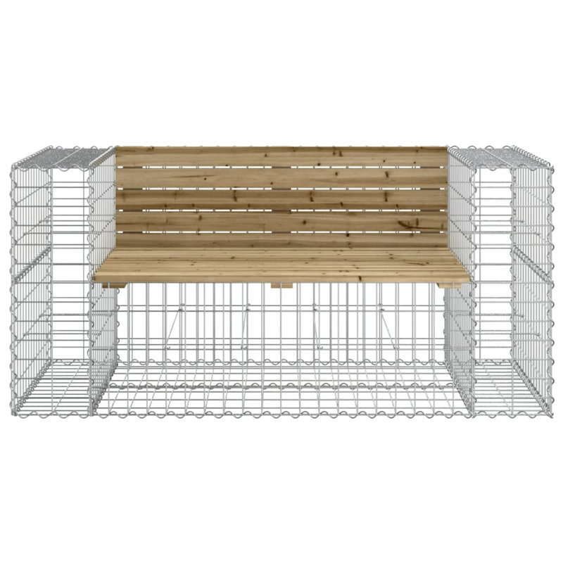 Braeson Steel Outdoor Bench, 65.5 cm H x 92 cm W x 71 cm D, Wood Douglas