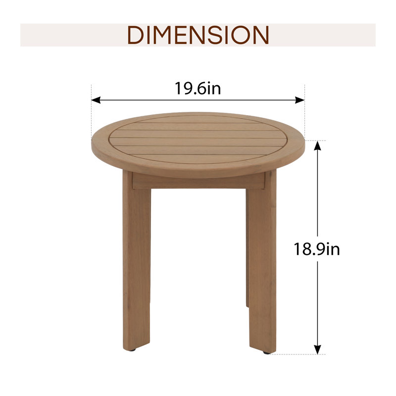 Frances Eucalyptus Patio Side Table