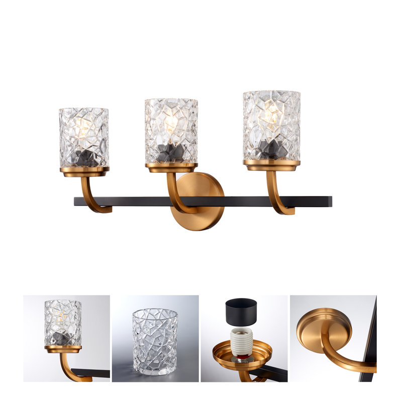 Meuble-lavabo 3 lumières Alaja