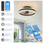 16" Crystal Ceiling Fan with Dimmable LED Light-129700345