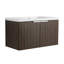 Armoire de salle de bain avec lavabo en résine, portes à fermeture douce, conception à fixation flottante-2135818302