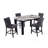 Dark Gray Bar Table