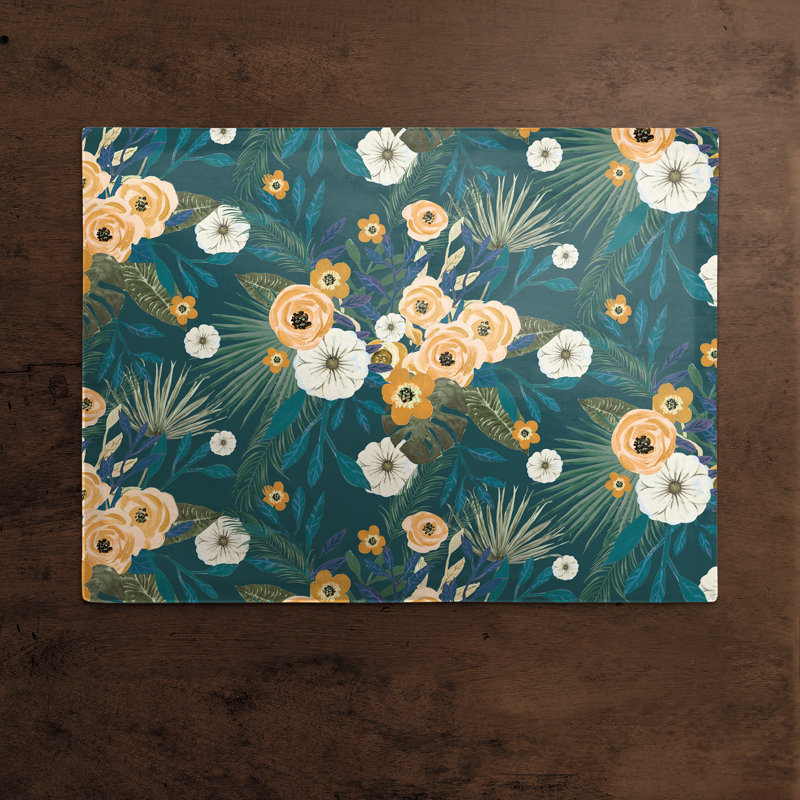 Napperon Tropical 14 ", Bleu sarcelle