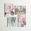 Contemporary Contemporary - ensemble de 4 reproductions sur toiles tendues-1411265339
