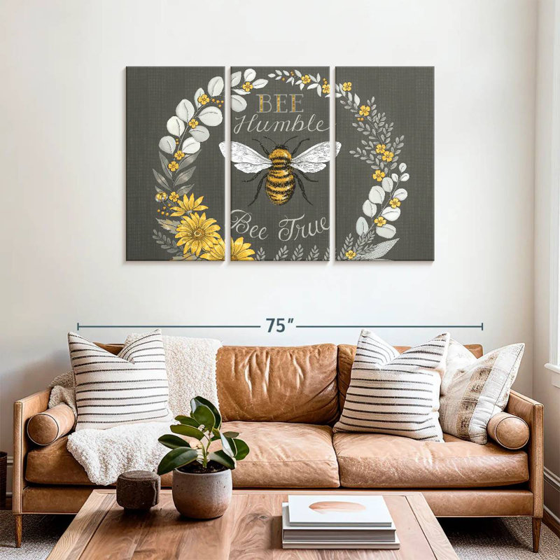 Bee Humble Bee True, 36" H x 57" W