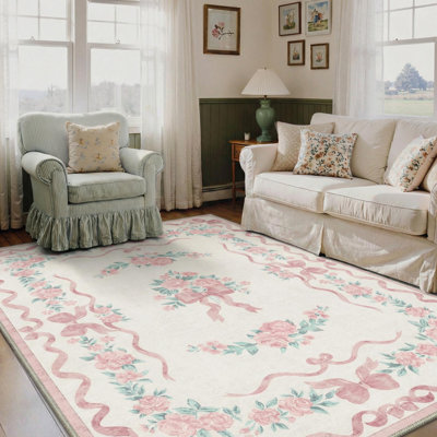 Tapis à motif floral Atascadero