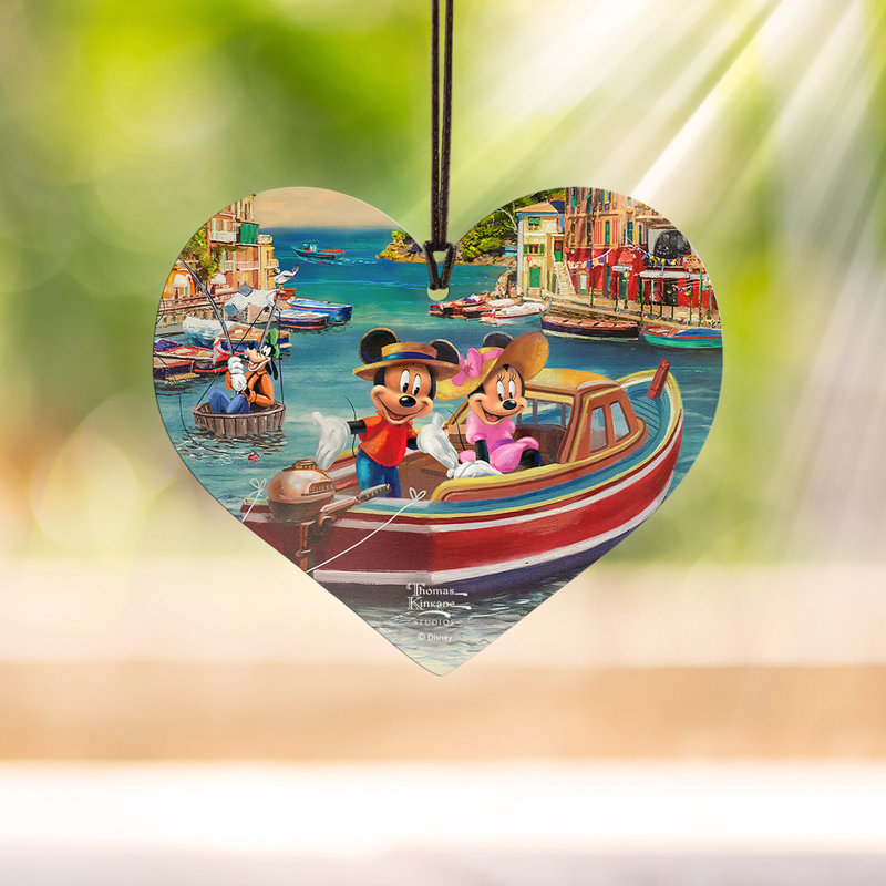 Imprimé acrylique en forme de cœur Disney, Disney / Mickey et Minnie en Italie