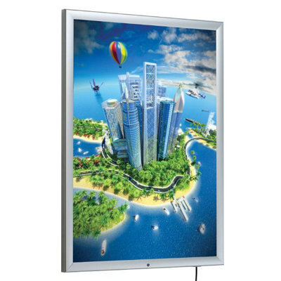 Lockable Weatherproof Smart LED Sign Holder