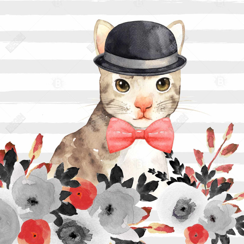 «Cat Detective» sur toile