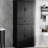 Adjustable Shelf Black Storage Cabinet For Bathroom, Living Room, Or Office, Drawer, And - Tipping, Painted