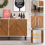 58" Modern Coffee Bar with 4 Doors-1209349941