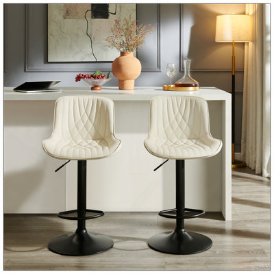 Ensemble de 2 tabourets de bar réglables Kovyn