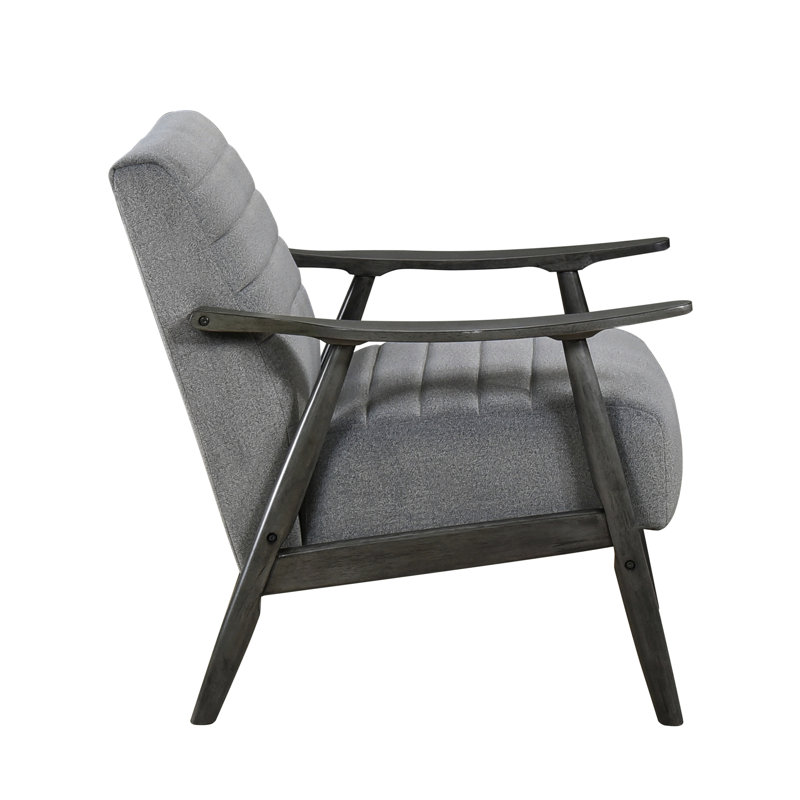 Fauteuil en velours gris Innisbrook