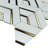 Natural Dorato 12.01 in. x 11.58 in. Hexagon Polished Marble Mosaic Tile