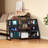 Record Player Stand with Vinyl Storage, Record Player Table with Vinyl Record Storage Up to 280 Albums, Turnta ble Stand with Record Holder Display Shelf, Record Cabinet for Media Stereo Audio-1549275680