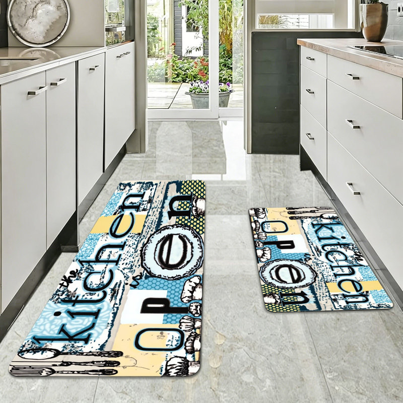 Multicolore 2 tapis de cuisine Collage Kitchen