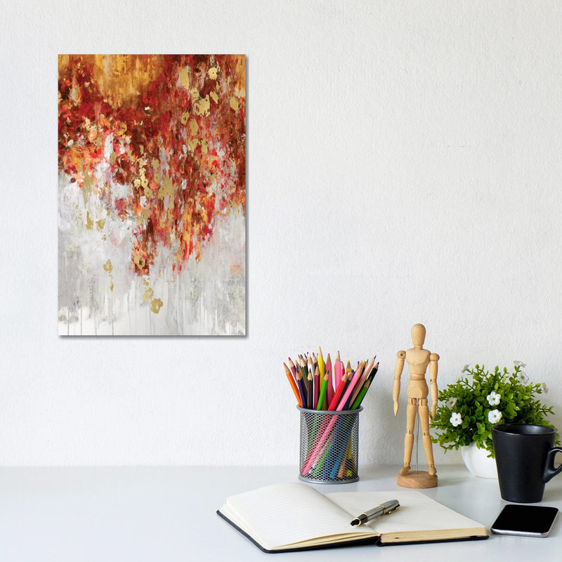 Cascading Fall II by Nikki Robbins - Wrapped Canvas Print, 20.32 cm H x 30.48 cm W