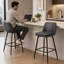 Tabouret de bar et de comptoir pivotant de 25,6 po Deboroh-192838992