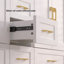 Meuble-lavabo blanc 60 po. Armoire de rangement abondante - 4 portes à fermeture douce et 5 tiroirs
