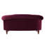 Causeuse Chesterfield, velours bourgogne-130934313