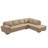 124" Wide Leather Match Sofa & Chaise-112014222-32041407