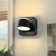 Sand Black 4.72 in. LED Wall Sconce with Remote Control Dimmable Multiple Color Temperatures Rotatable and Timer