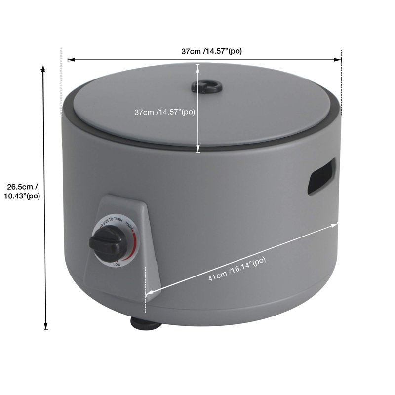 Paramount Expedition Campfire Smokeless Firepit, Grey, Gray