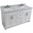 Viveca 61'' Double Bathroom Vanity with Carrara Marble Top