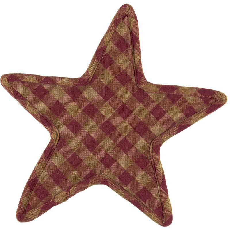 Navy Star Cotton 1 Piece Trivet, Burgundy