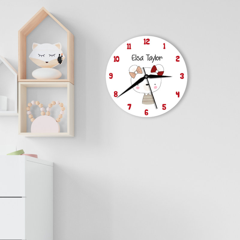 Wood Wall Clock, Yes