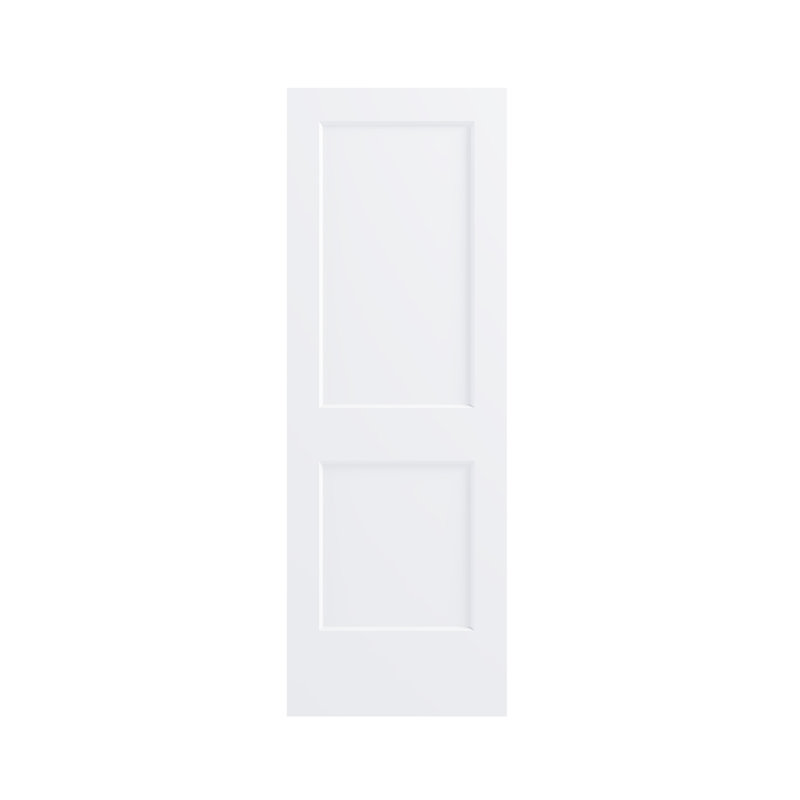 28 po x 80 po Dalle de porte intérieure moulée en composite blanc 2 pièces, 28 po x 80 po