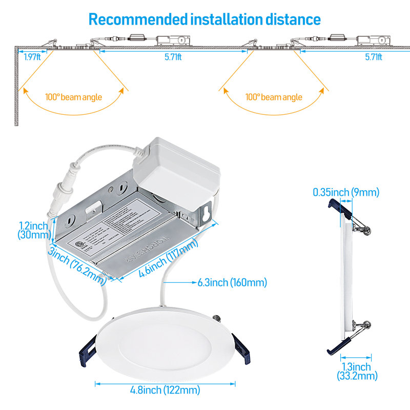 4 Inch Smart Recessed Light, Color Changing Rgbcw, Voice Control