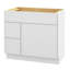 Armoire de salle de bain sur pieds 36 po avec 1 porte et 2 tiroirs, sans comptoir, prête à assembler, blanc Colton-95216807