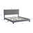Upholstered Platform Bed with Button Tufted Linen Fabric Headboard, No Box Spring Needed, Wood-1981697517-1981697518