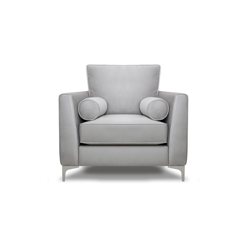 Kyle Upholstered Armchair, Silver