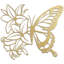 Décoration murale en métal papillon et fleurs, décoration murale abstraite moderne minimaliste-94208049-94208050