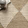 Godelinde Diamond Checkerboard Jute Natural Area Rug