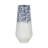 Glass Vase with Contemporary Tapered Design and Decorative Textured Detail for Modern Accent Styling-1990441474