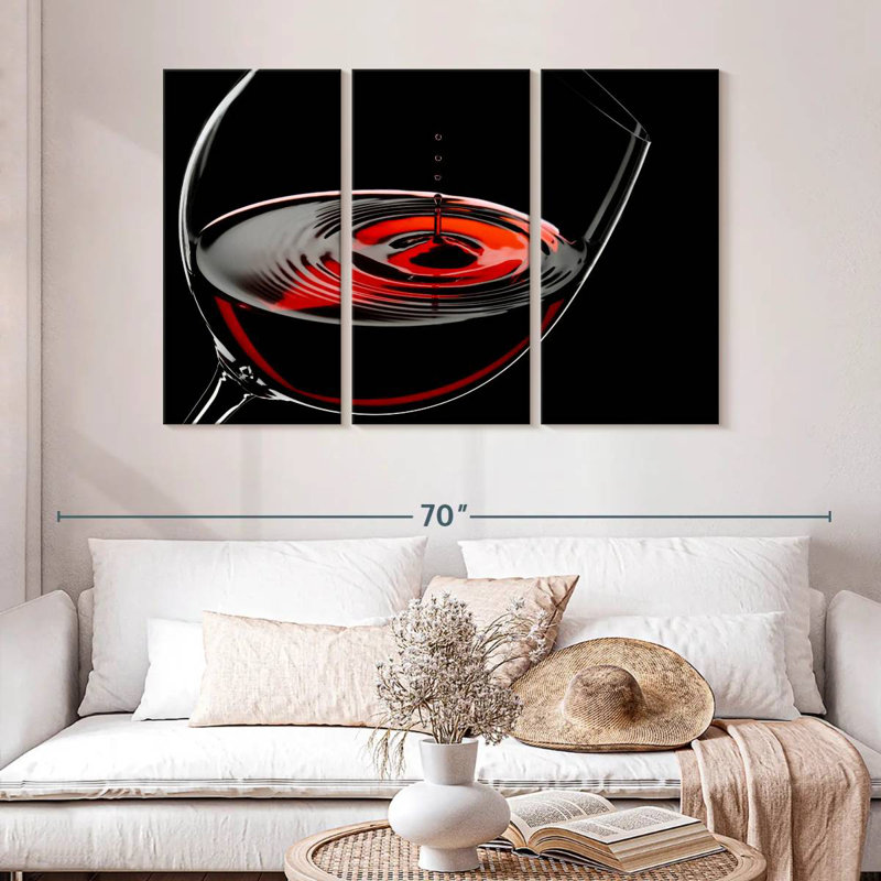 Yarlin Aromatic Red Wine, 32" H x 50" W