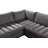 Hallelujah Velvet L-Shaped Sectional Reversible-63568121