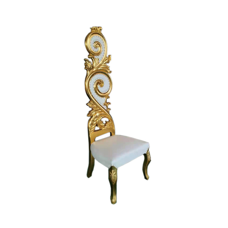 Barby Side Chair, White Faux Leather