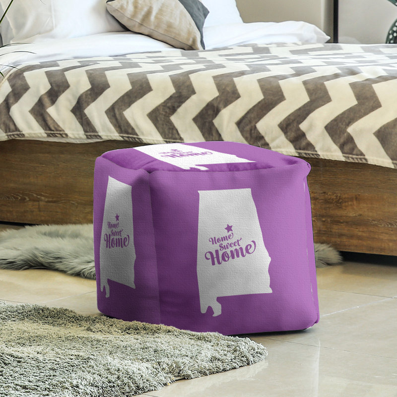 Repose-pieds à cubes pour la maison birmingham, Violet
