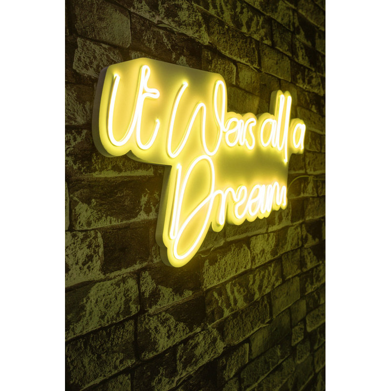 Bande lumineuse néon flexible à DEL, étanche IP67, 12 V DC, 12,2 x 23,6 x 0,8 pouces | 8 W à 10 W par mètre, système de suspension mural intégré inclus | Gabarit en mousse de PVC jaune, parfait pour la décoration intérieure et les événements