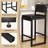 Comfortable Faux Leather Upholstered Dining Chair With Slightly Reclined Backrest And Straight Legs For Enhanced Support-1133755856