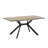 Extendable Oak Metal Base Dining Table