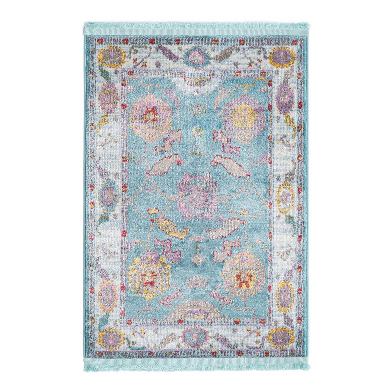Tapis Paragon_Aqua et bleu, Rectangle 2 pi 2 po x 3 pi